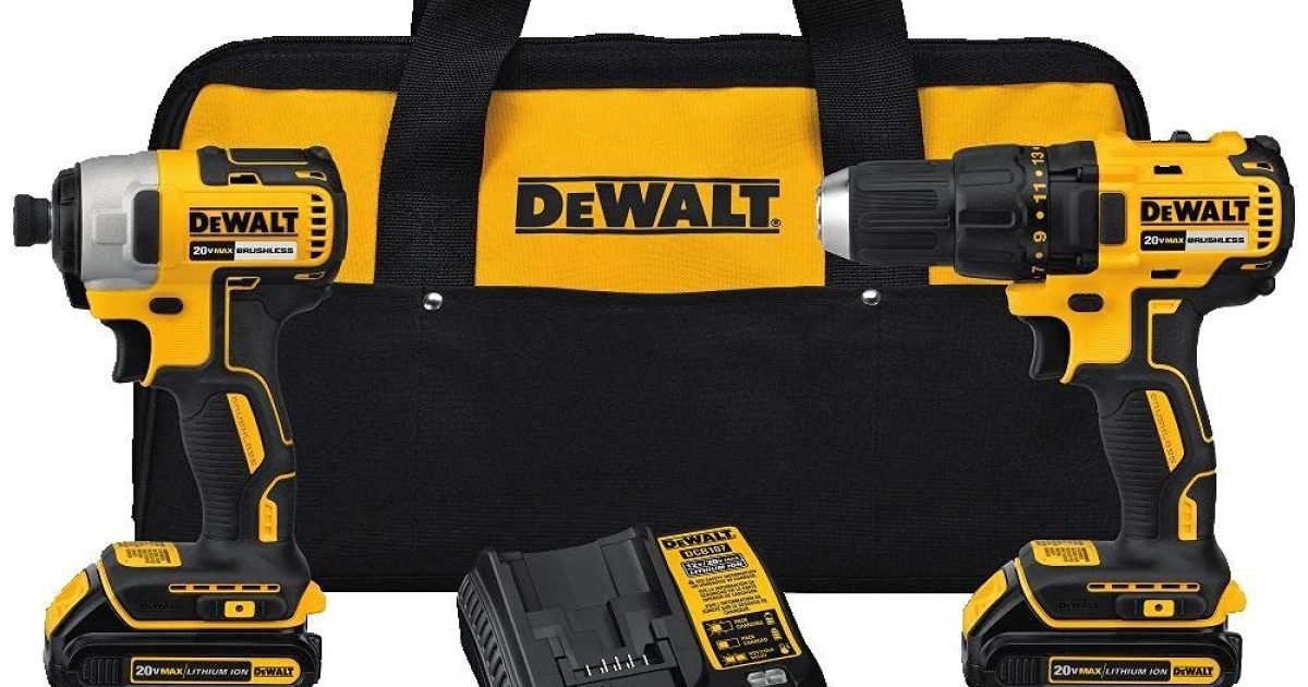 DEWALT 20V MAX Compact Brushless Drill and Impact Combo Kit Tiny